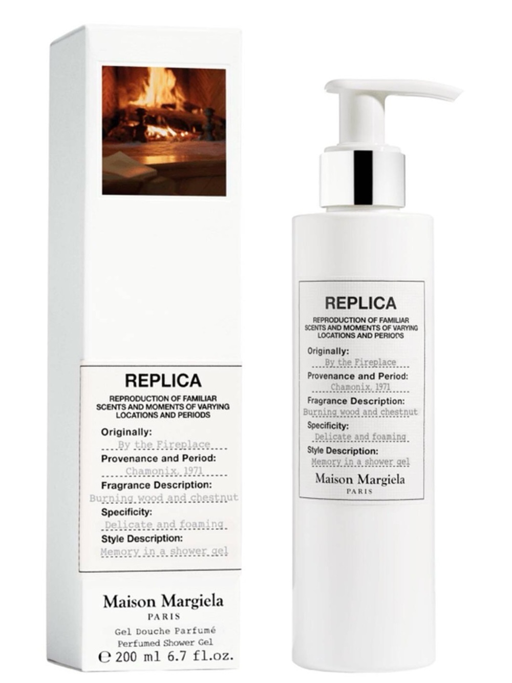 Maison Margiela REPLICA By The Fireplace Perfumed Shower Gel in a 200ml